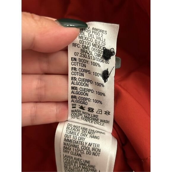 Quicksilver men's Dufflink flannel quilted overshirt S red plaid - Picture 9 of 13